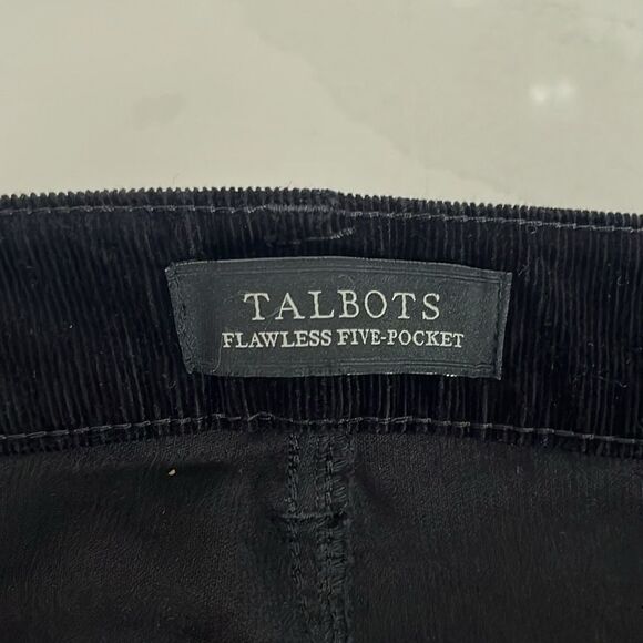 Talbots Black Flawless 5-pocket Straight Corduroy Pants - Picture 7 of 11